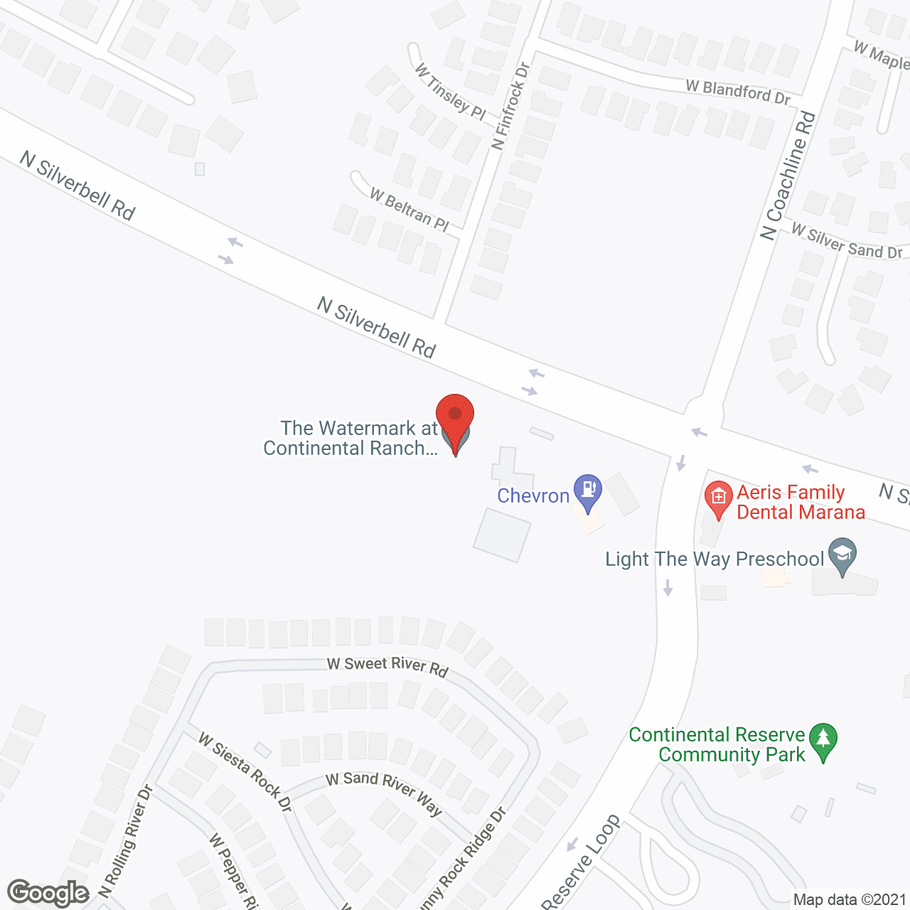 Cogir at Continental Ranch in google map