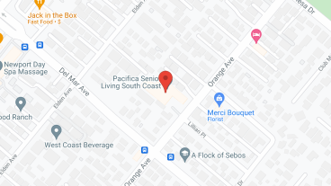 Pacifica Senior Living South Coast in google map