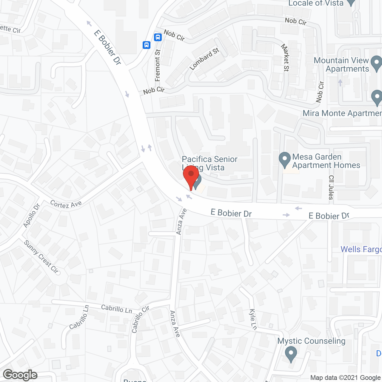 Rancho Vista Senior Living in google map