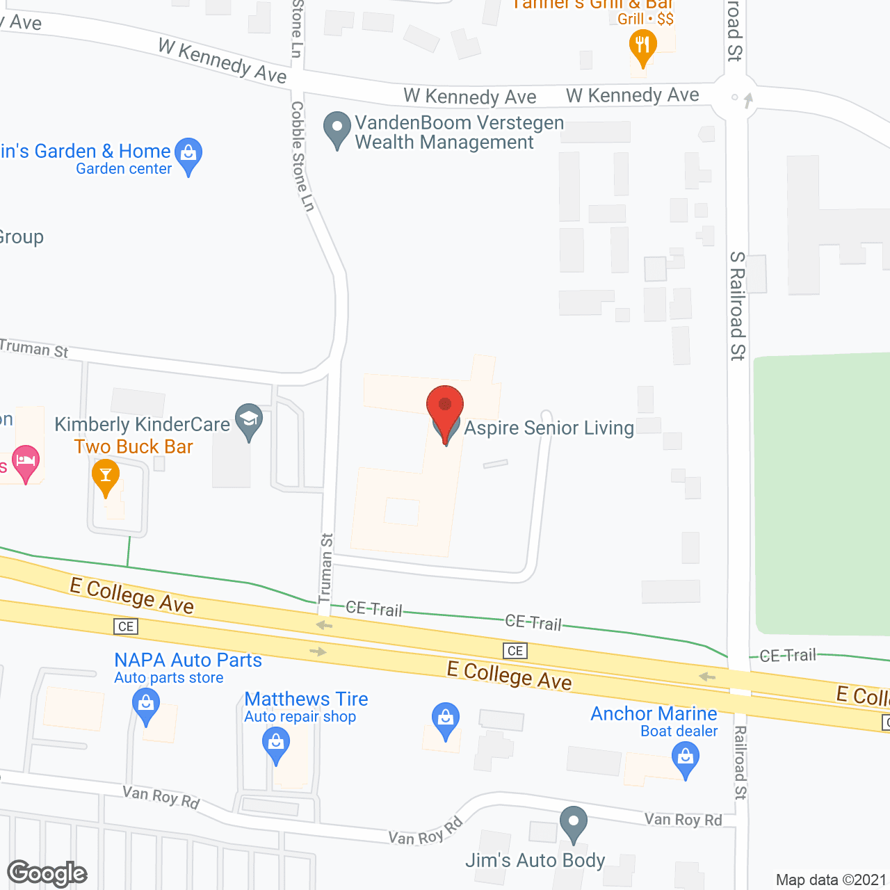 Aspire Independent Senior Living in google map