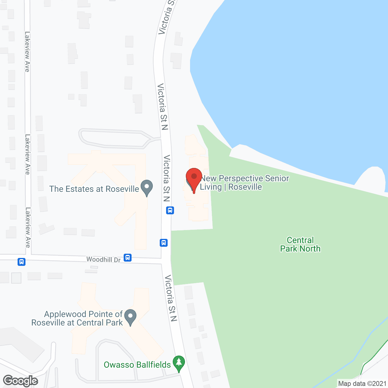 New Persepctive Senior Living Roseville in google map