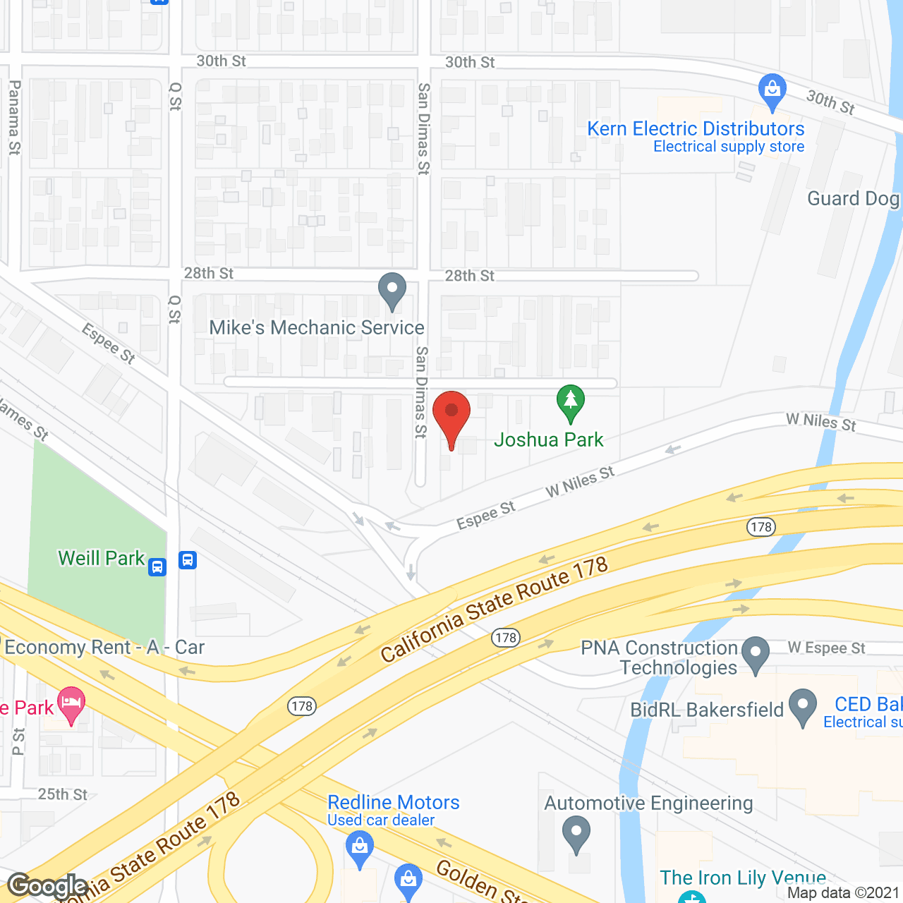 Ivy Park at San Lauren in google map