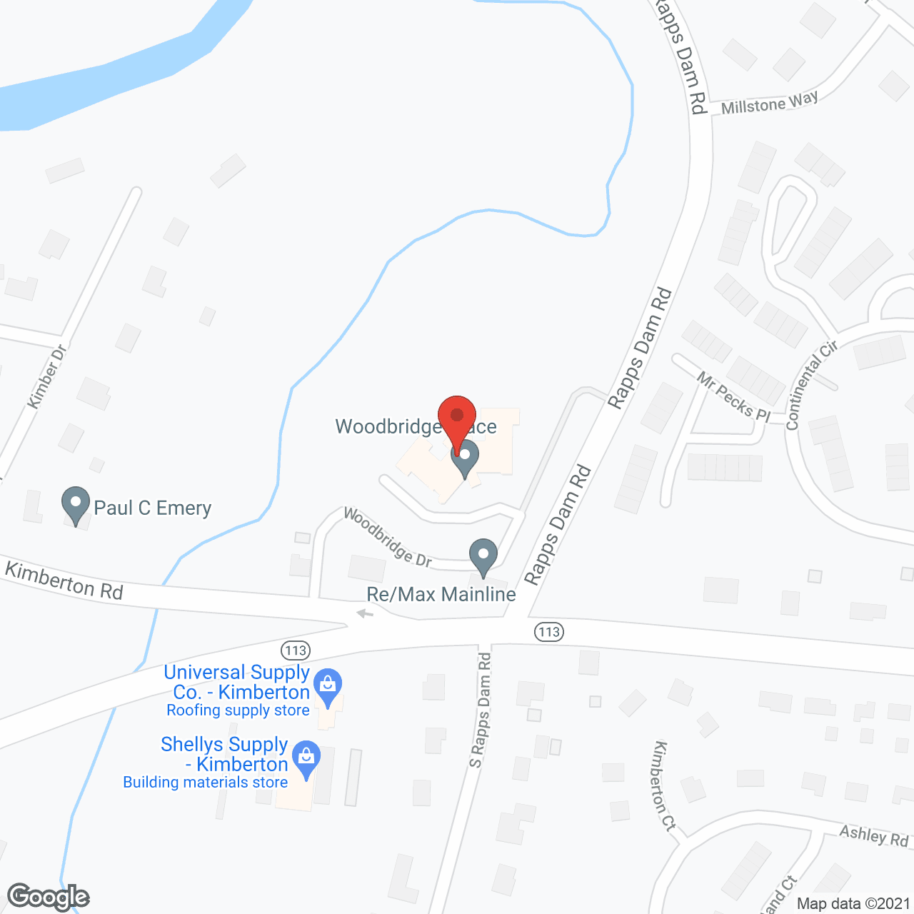 Woodbridge Place Senior Living in google map