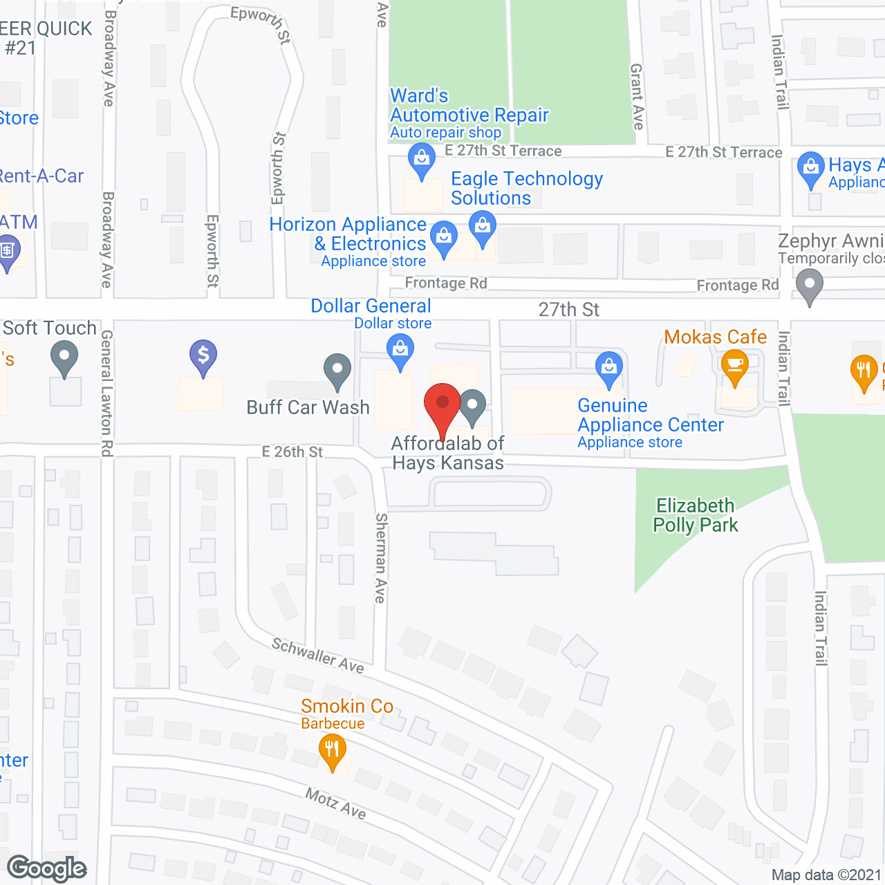 Centennial Towers in google map