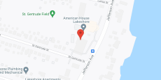 American House Lakeshore in google map