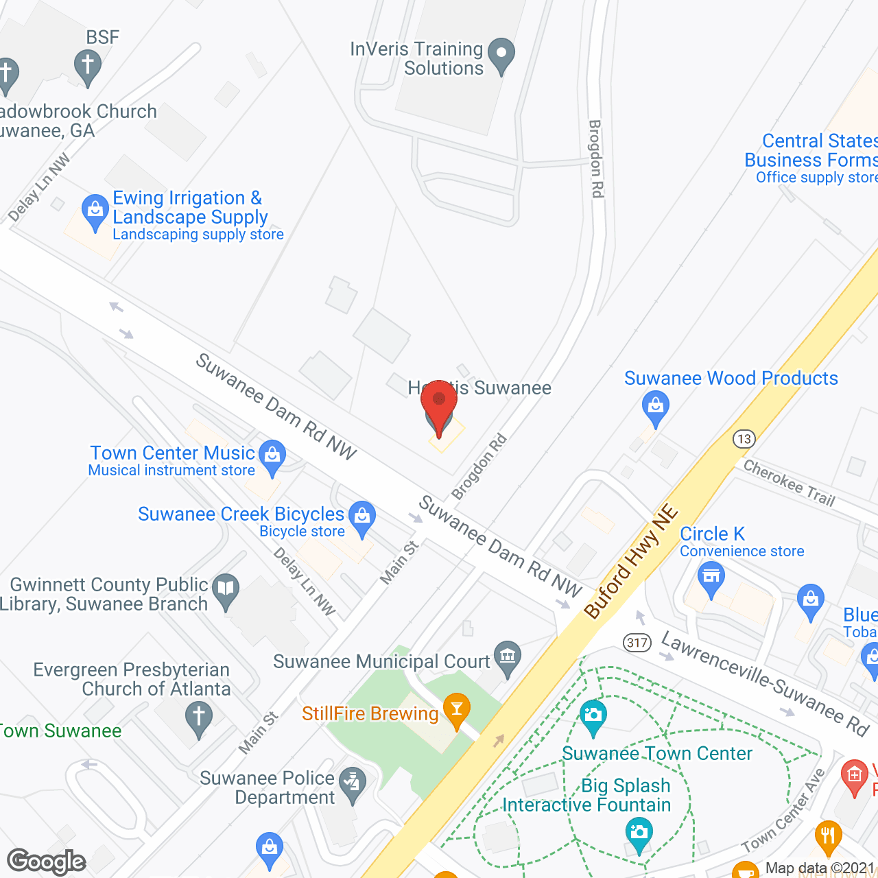 The Overlook at Suwanee in google map