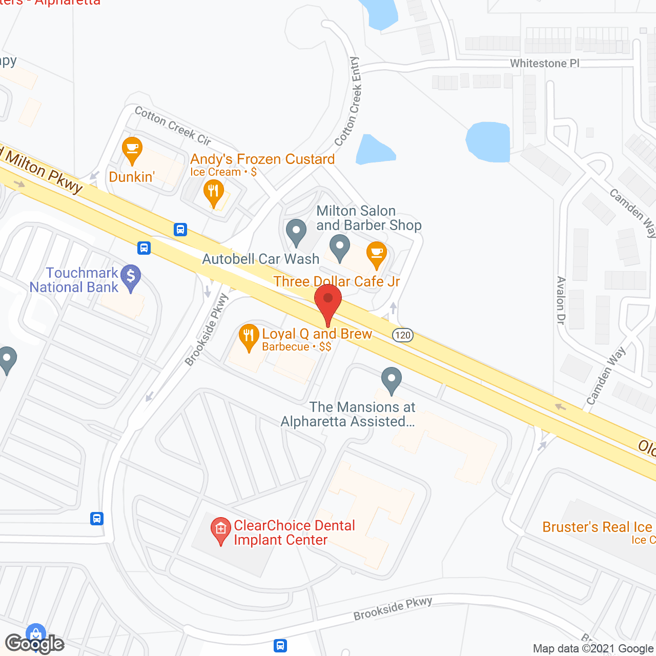 The Addison of Alpharetta in google map