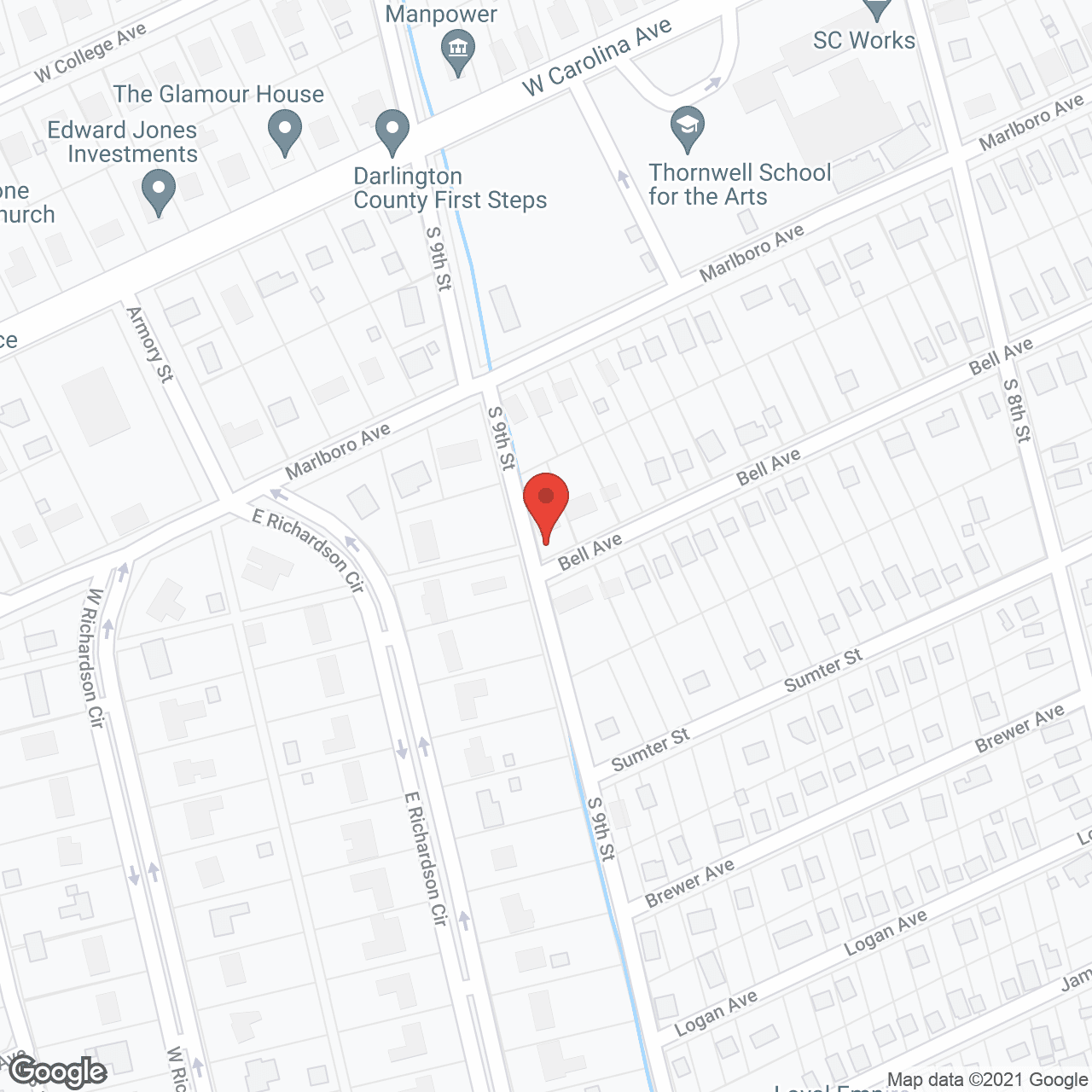 English Meadows Carolina Bay Campus in google map