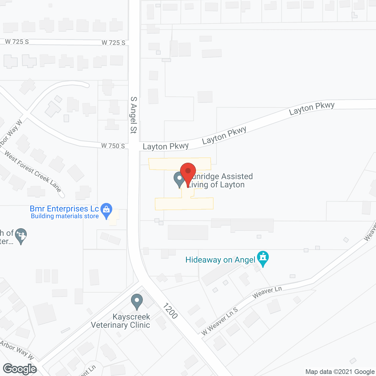 Sunridge Assisted Living of Layton in google map