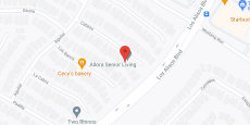 Allora Senior Living in google map