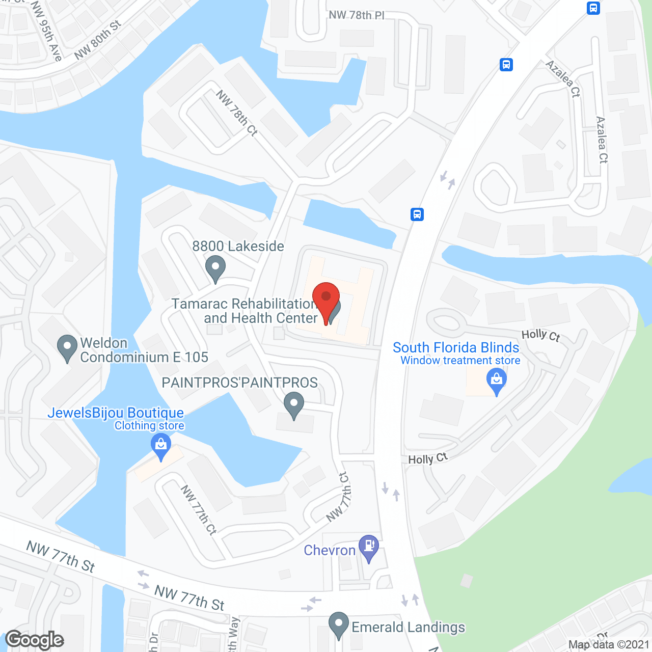 Tamarac Rehabilitation & Health Care Center in google map