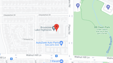 Brookdale Lake Highlands in google map