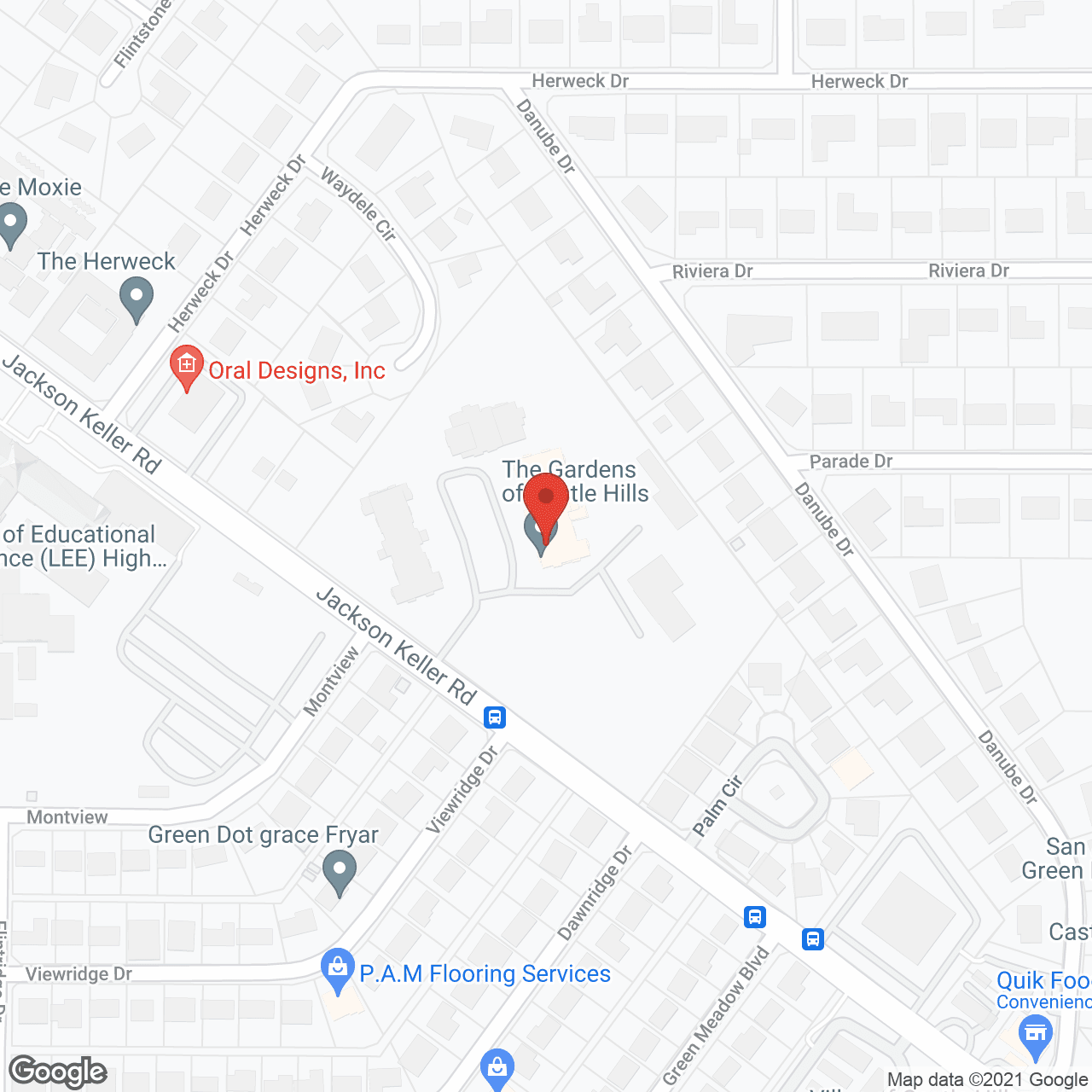 Wholehearted Senior Living at Castle Hills in google map