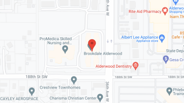 Brookdale Alderwood in google map