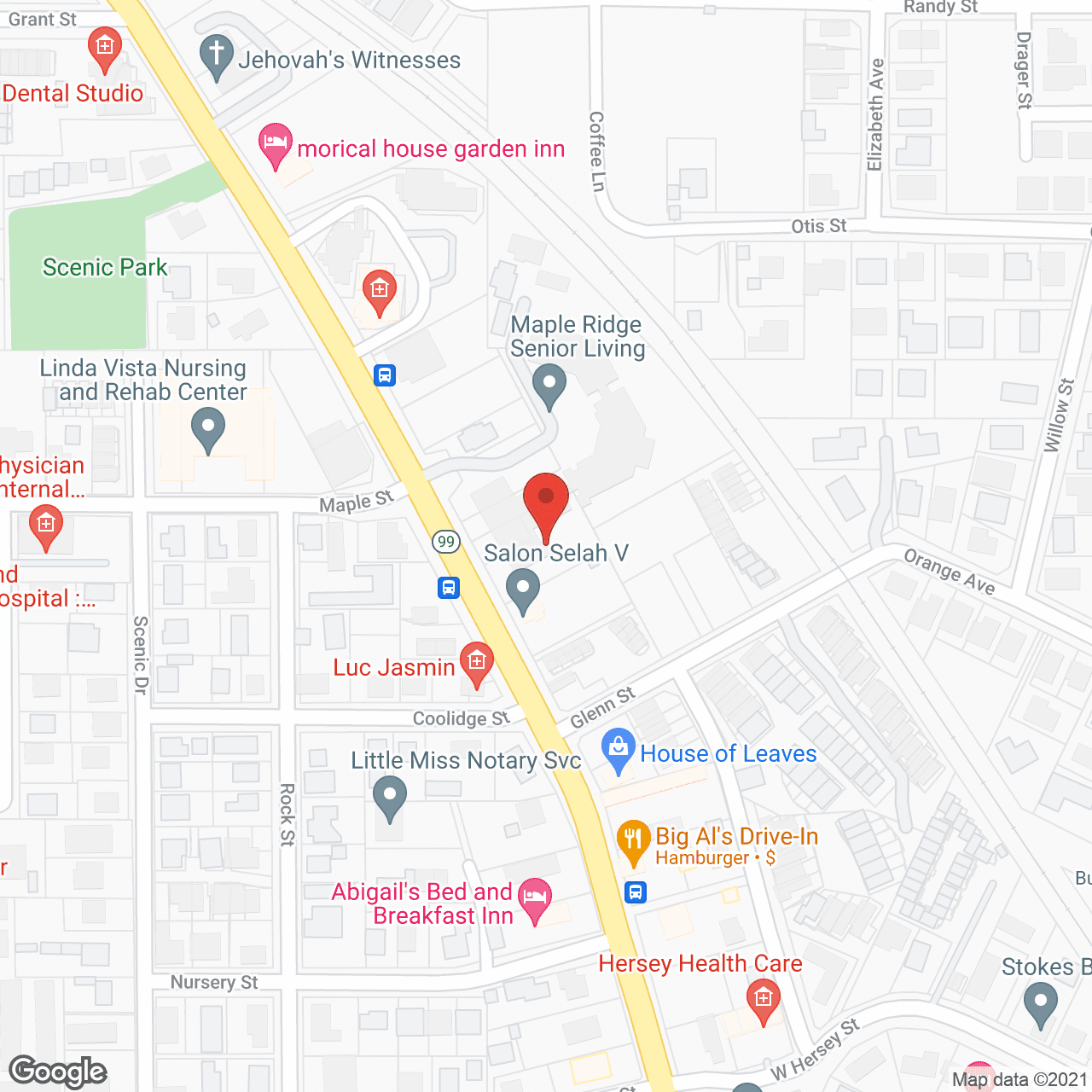 Maple Ridge in google map