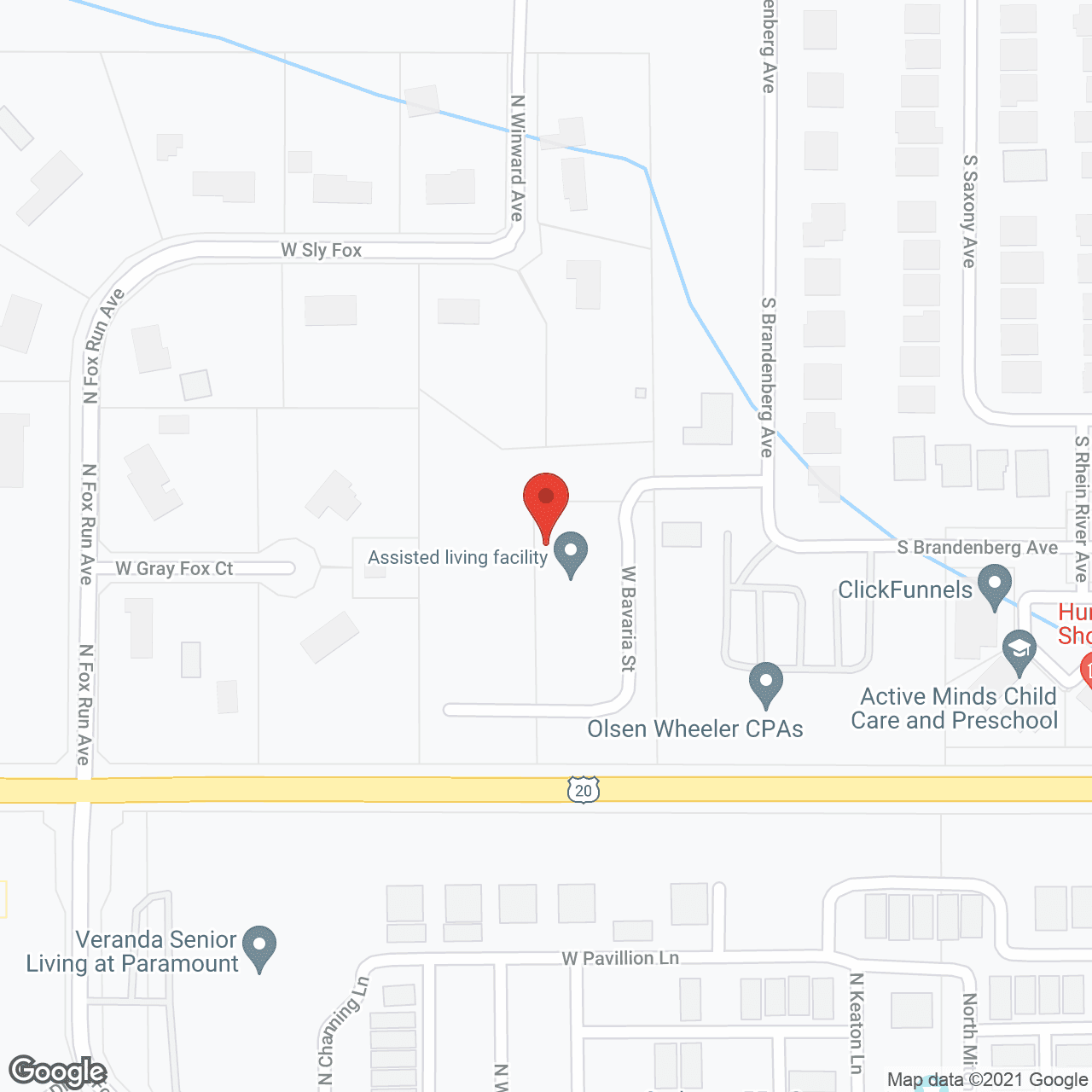 Foxtail Senior Living in google map