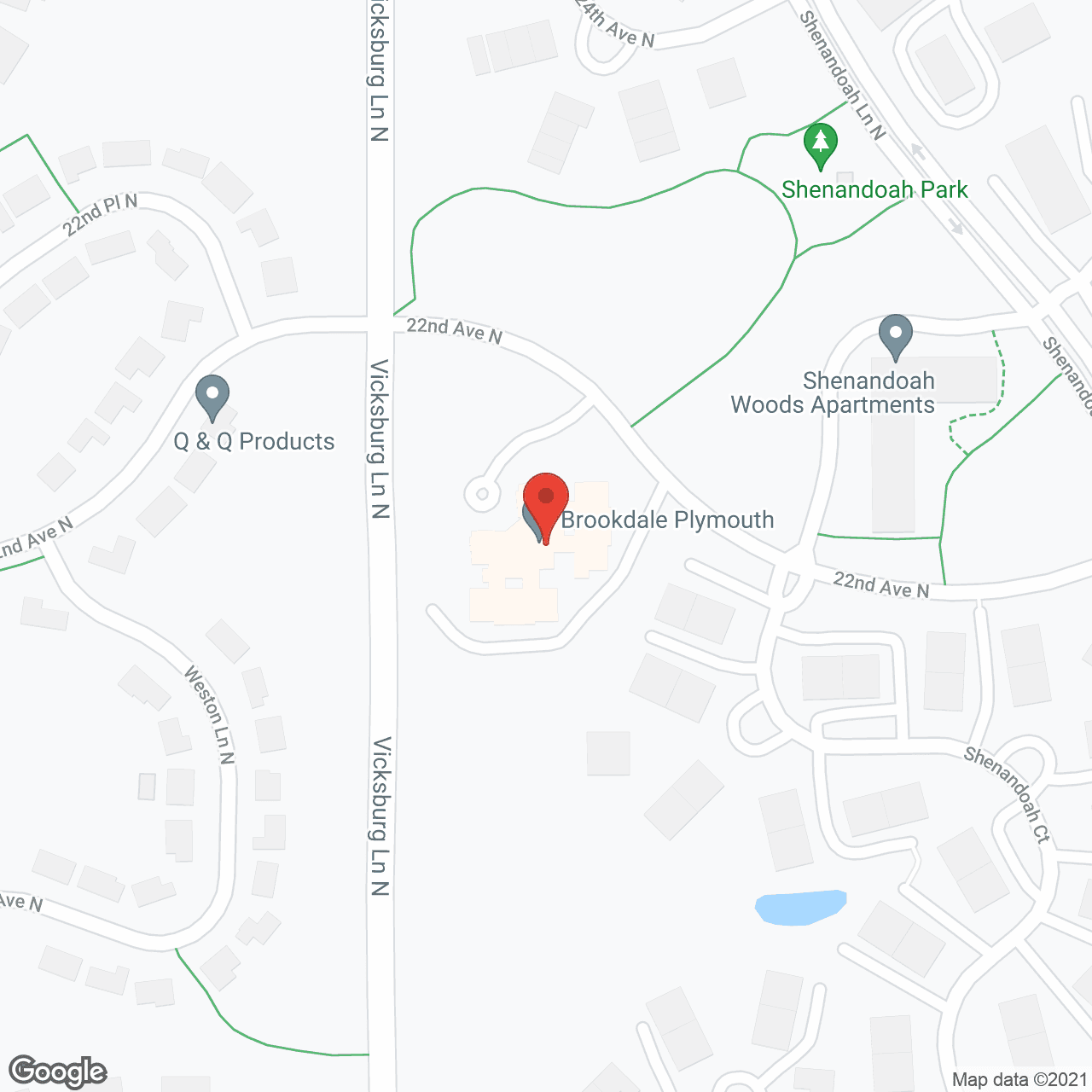 Lakeside Memory Care in google map