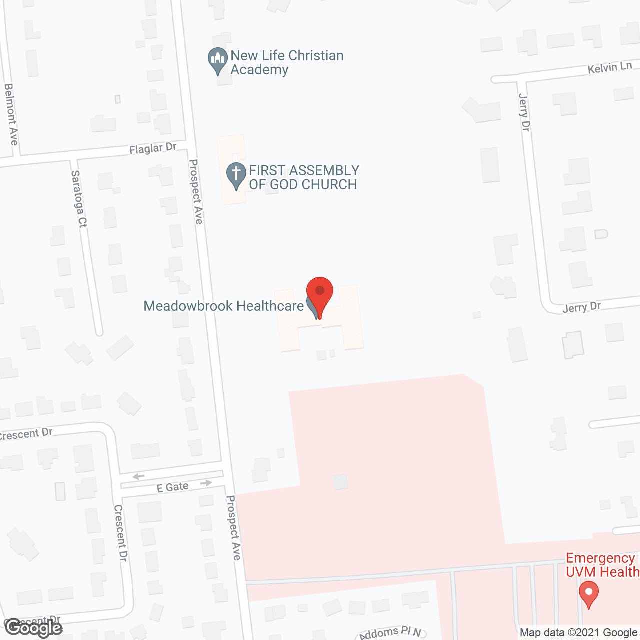 Meadowbrook Healthcare in google map