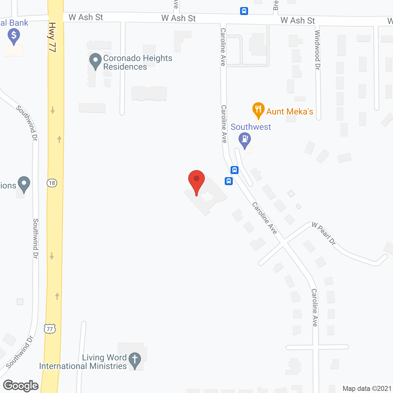 Brookdale Junction City in google map