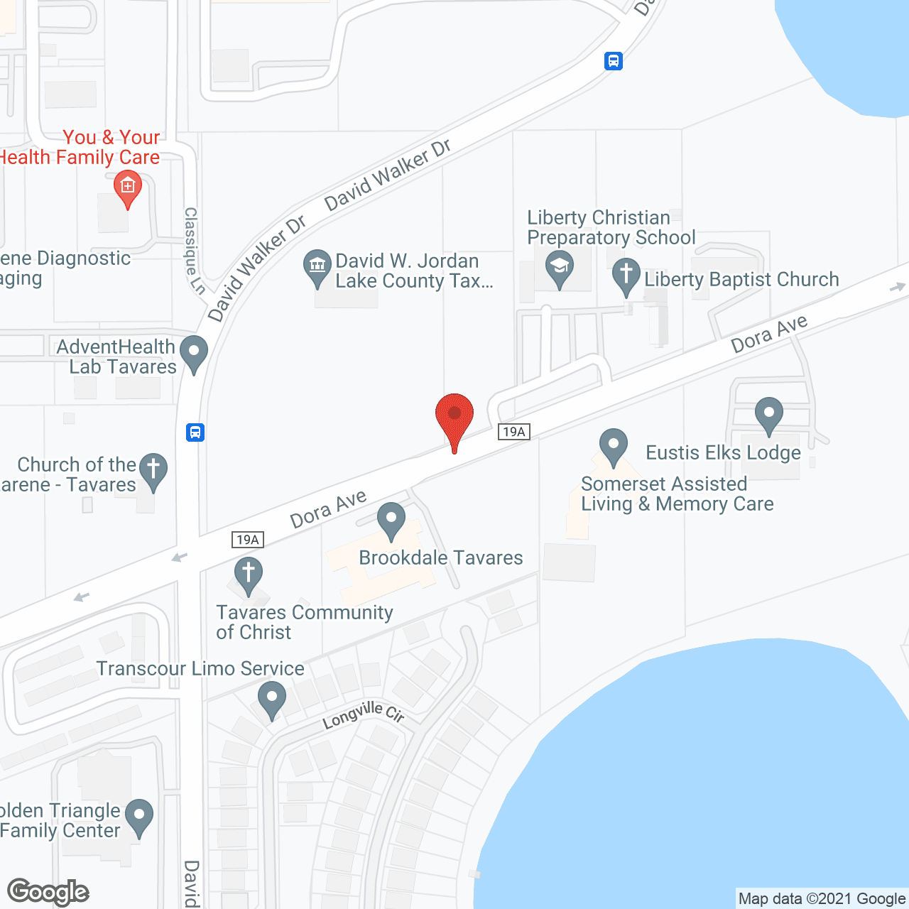 Celebration Villa of Tavares in google map