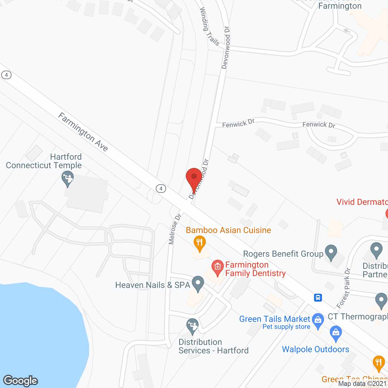 Discovery Village Farmington in google map