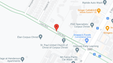 Solstice at Corpus Christi in google map