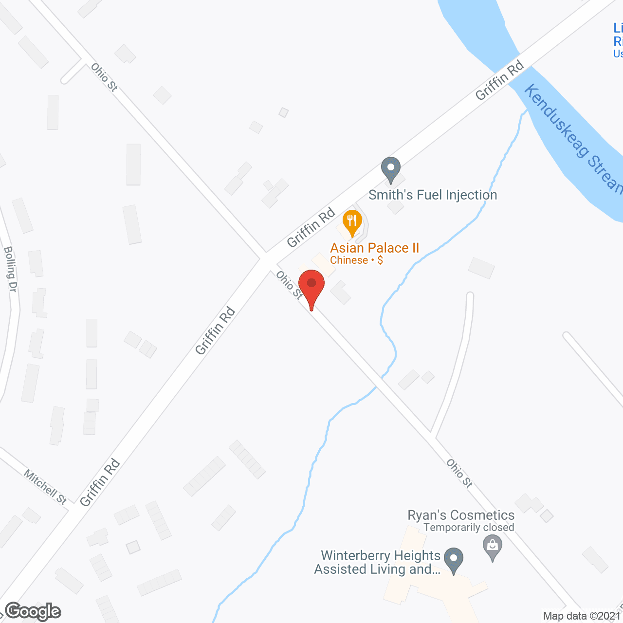 Solstice at Bangor in google map