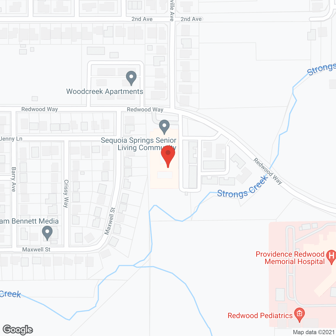 Sequoia Springs Senior Living in google map