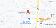 Solstice at Normandy Park in google map