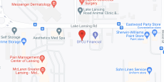 The Indigo at Lansing in google map