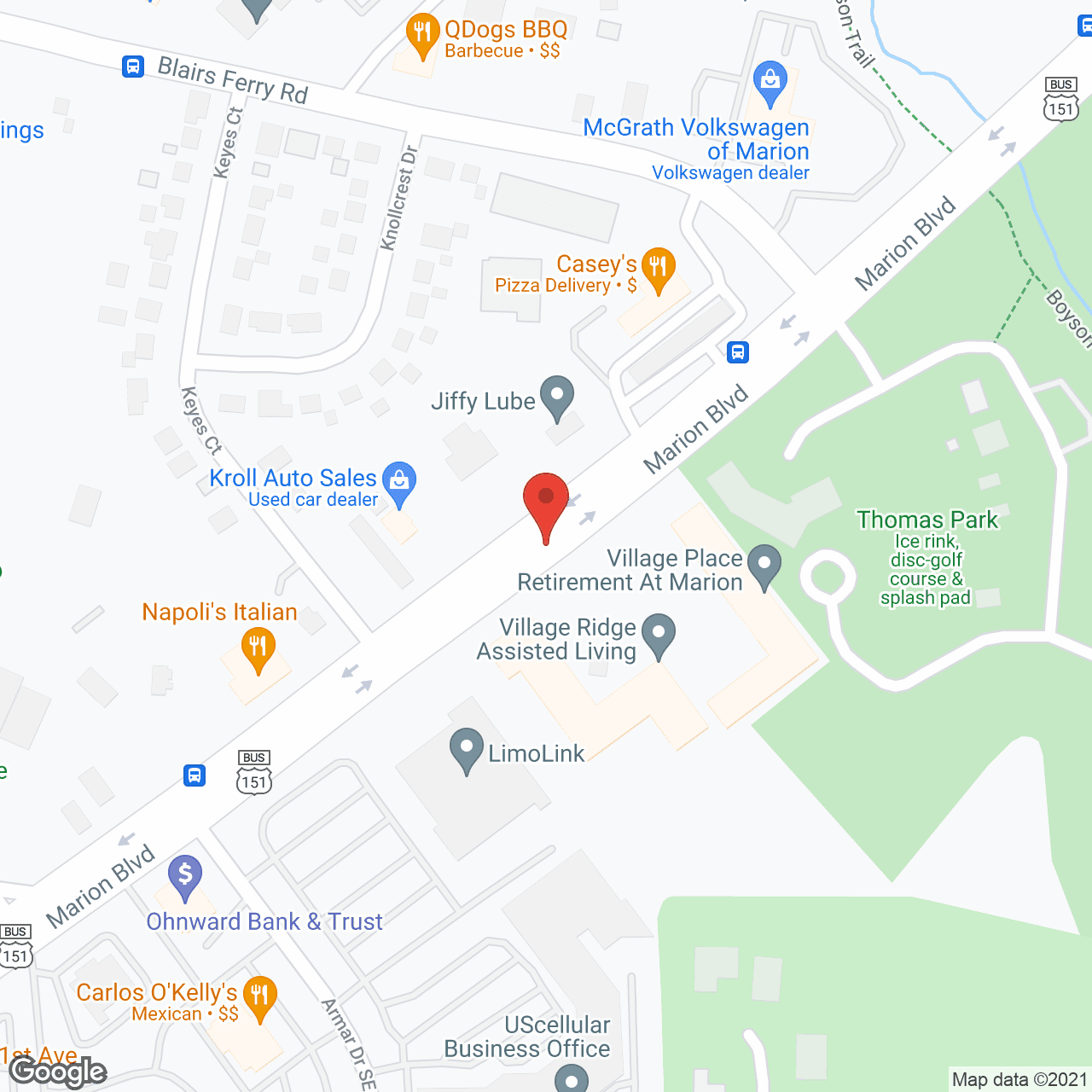 Thomas Grove Assisted Living and Memory Care in google map