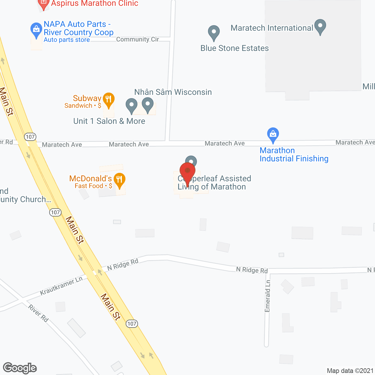 Meadows of Marathon in google map