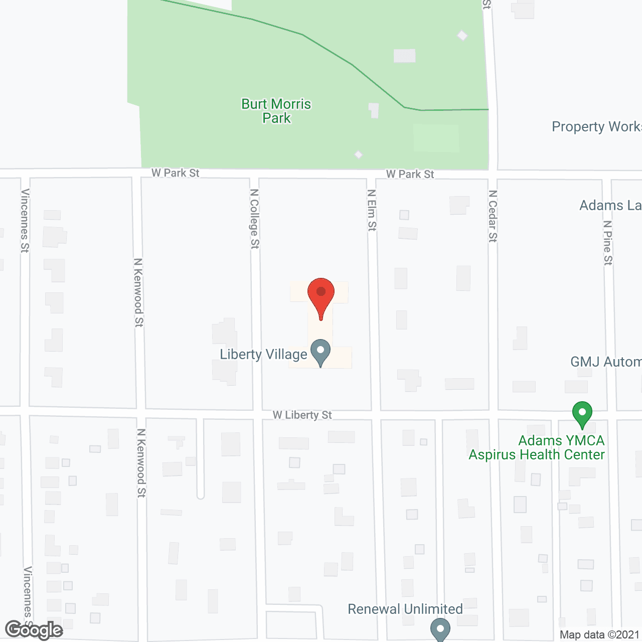 Rosebrooke Senior Living in google map