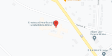 Crestwood Health and Rehab in google map