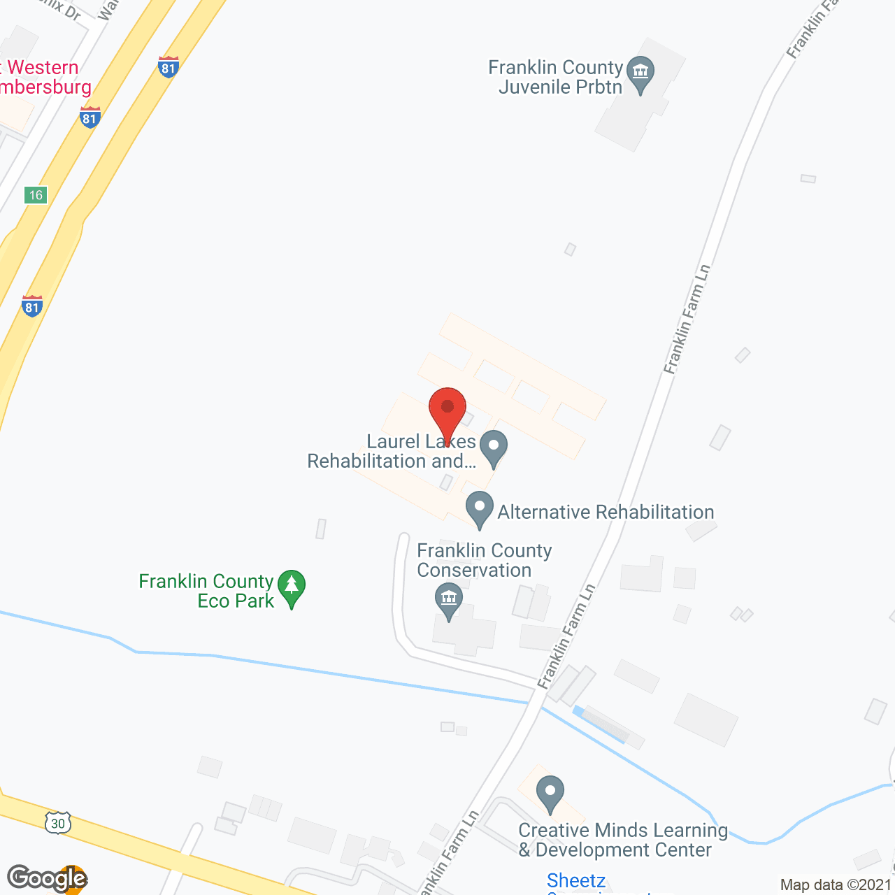 Laurel Lakes Rehabilitation and Wellness Center in google map