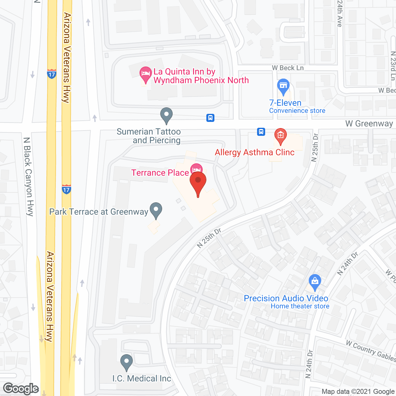 Park Terrace Senior Living by Cogir in google map