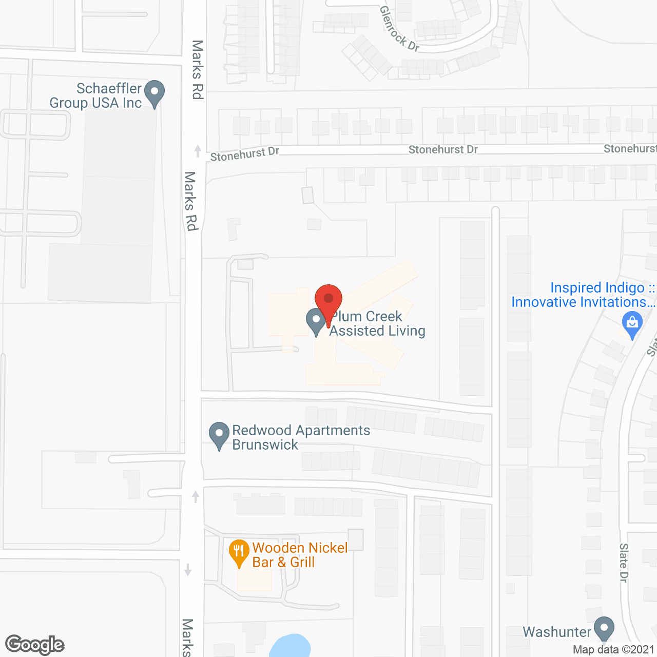 Plum Creek Assisted Living in google map