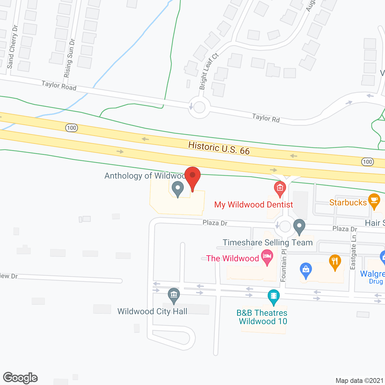 American House Wildwood Village in google map