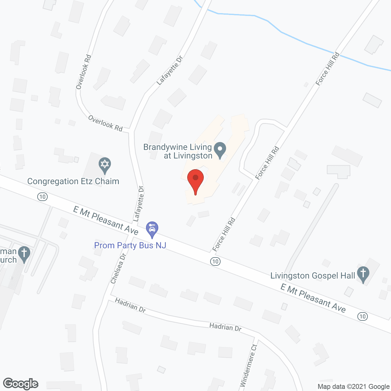 Brandywine Livingston by Monarch in google map