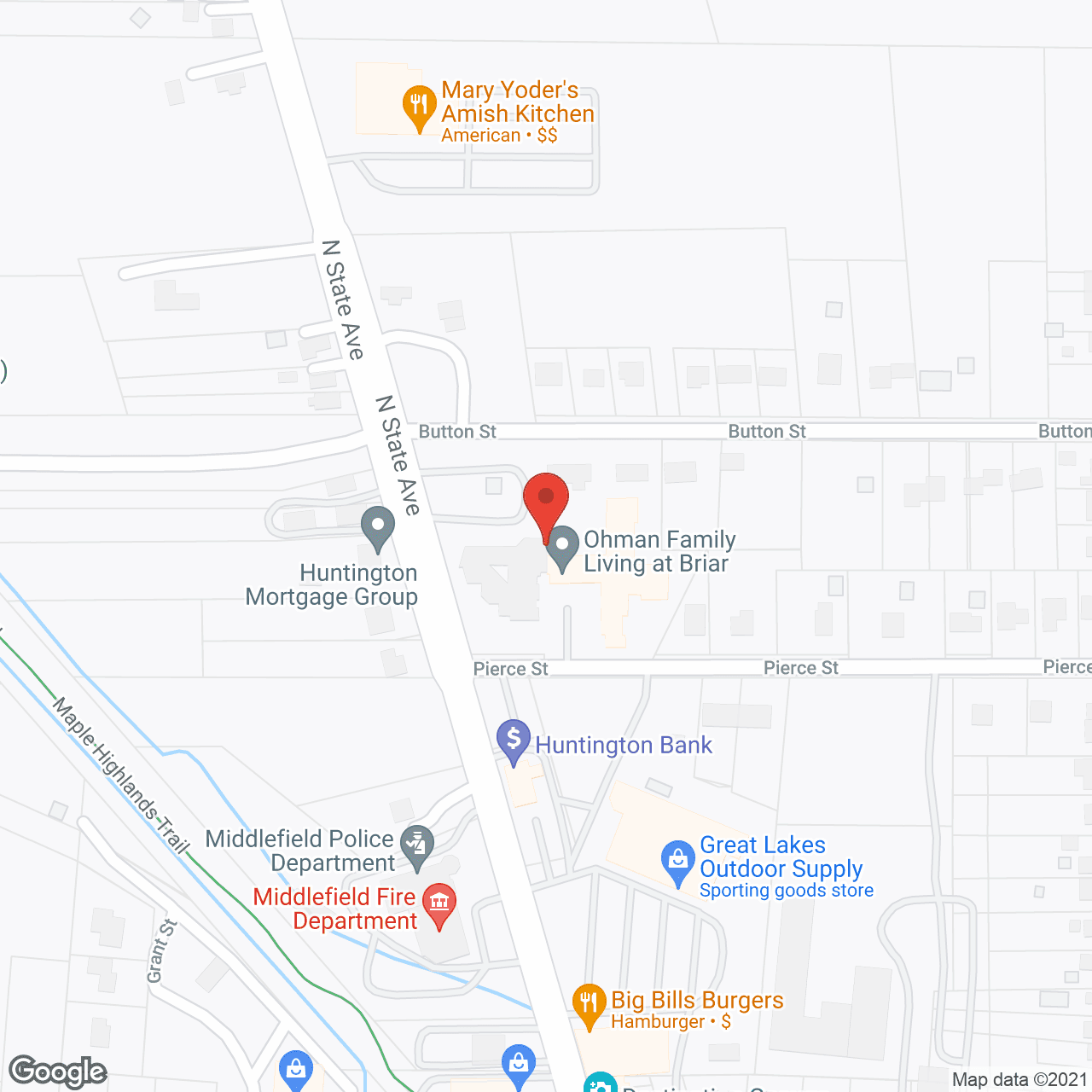 Ohman Family Living at Briar in google map