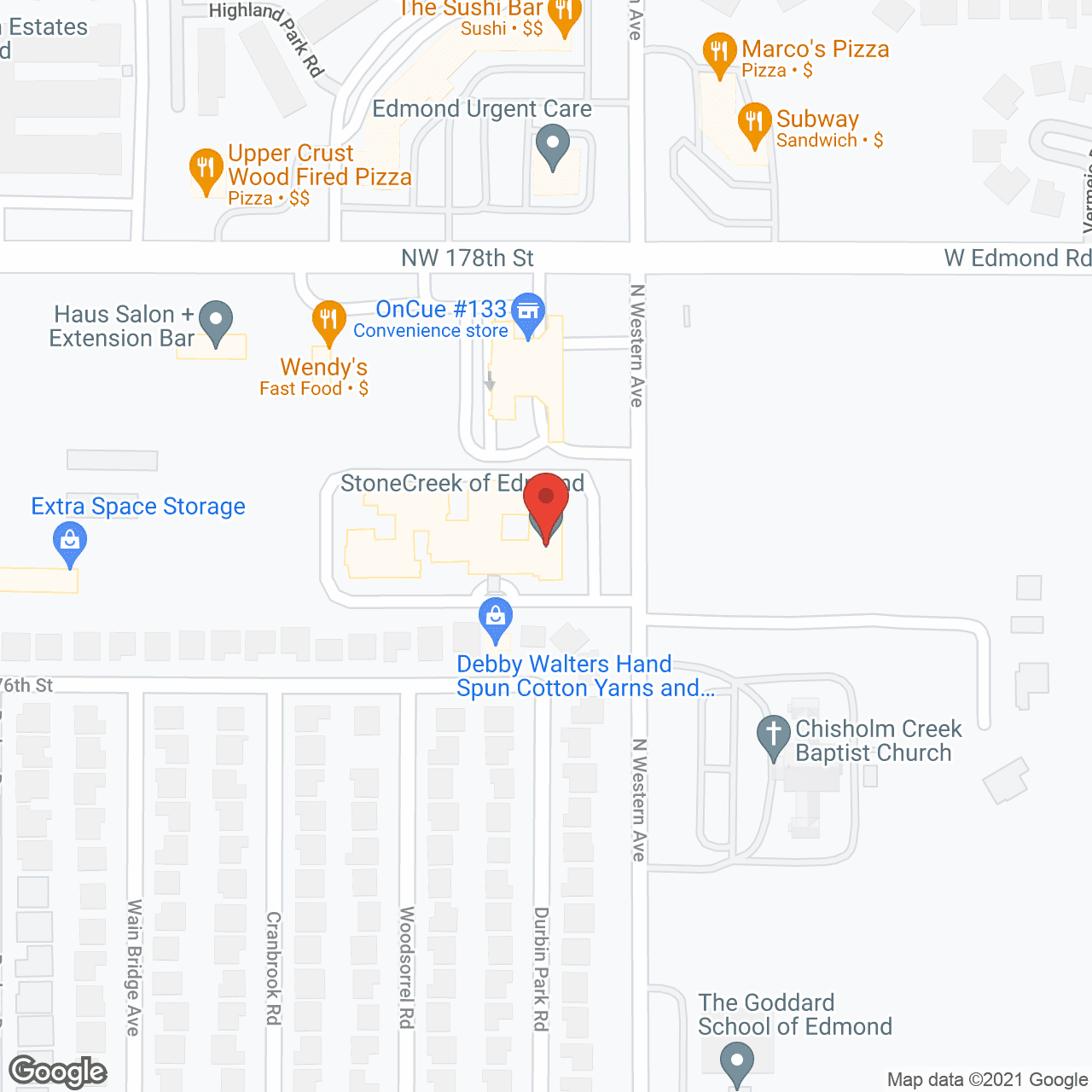 Legend of Edmond in google map
