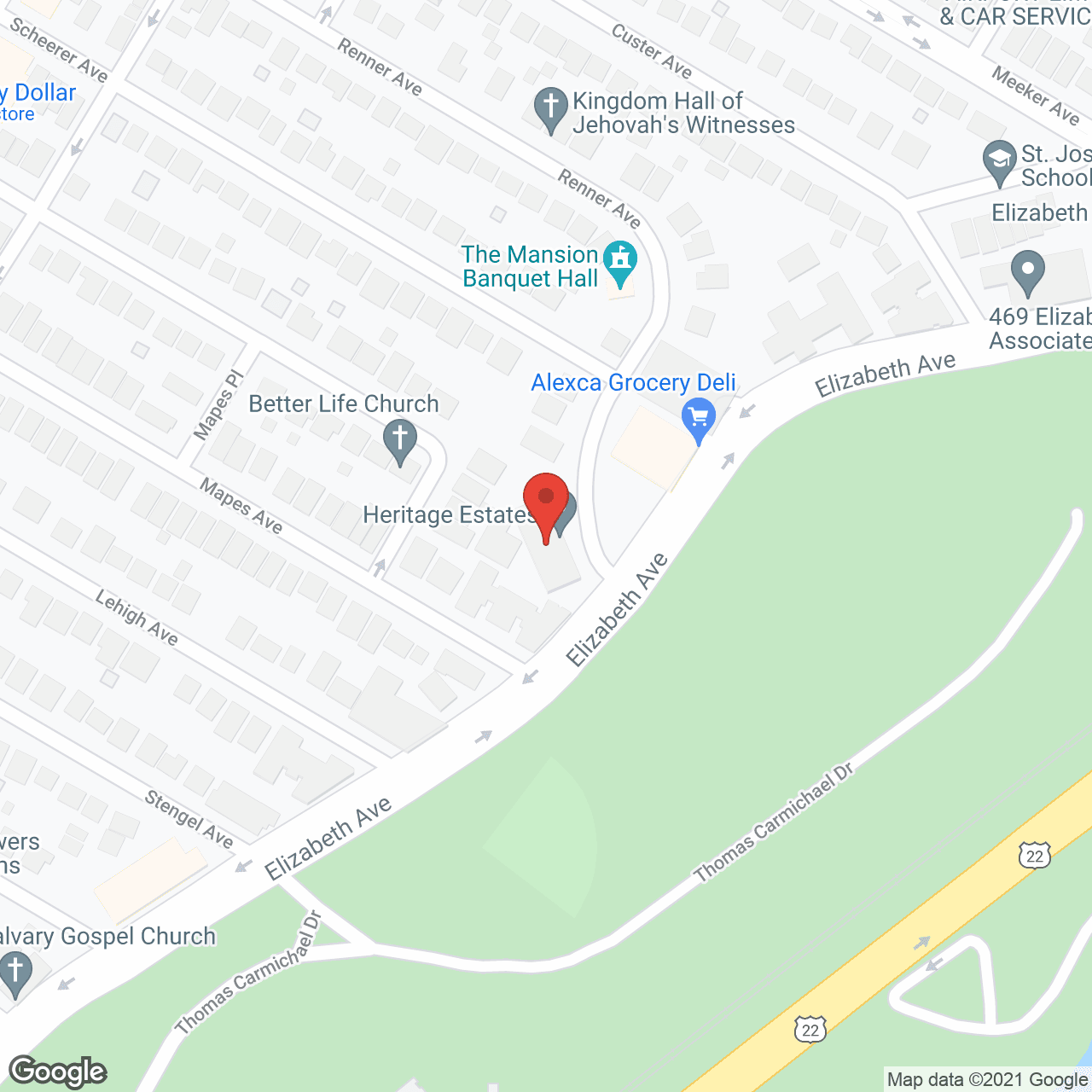 Heritage Estates in google map