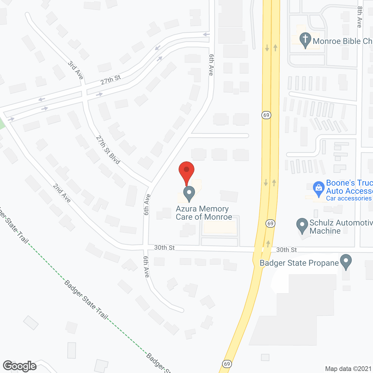 Dimensions Living Monroe in google map