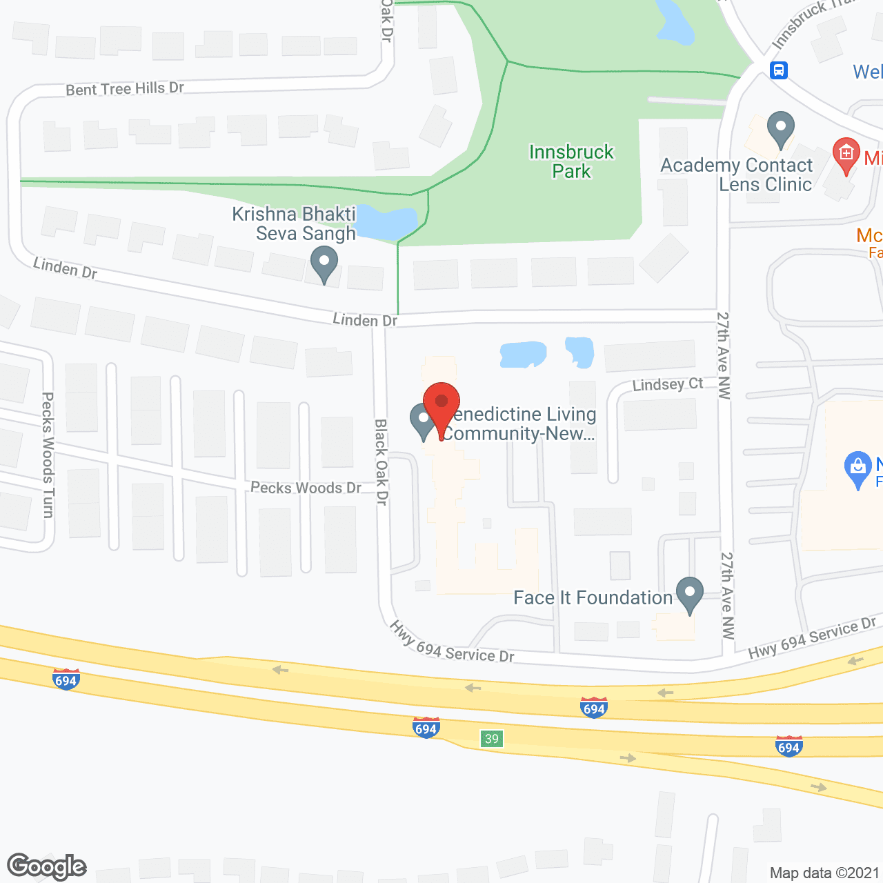 Benedictine Living Community New Brighton in google map