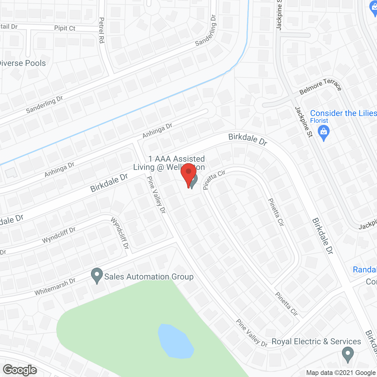 1 A A A Assisted Living at Wellington in google map