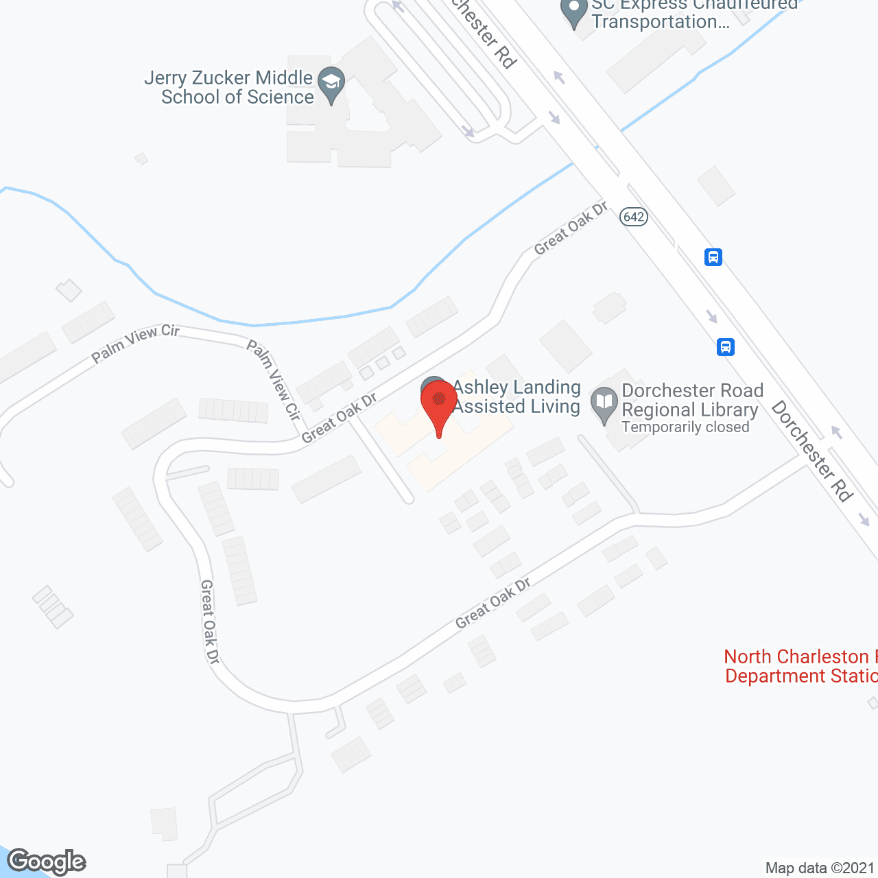 The Marsh at North Charleston in google map