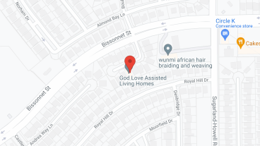 God Love Assisted Living Homes in google map