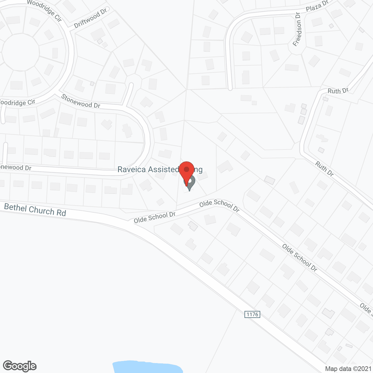 Raveica Assisted Living in google map