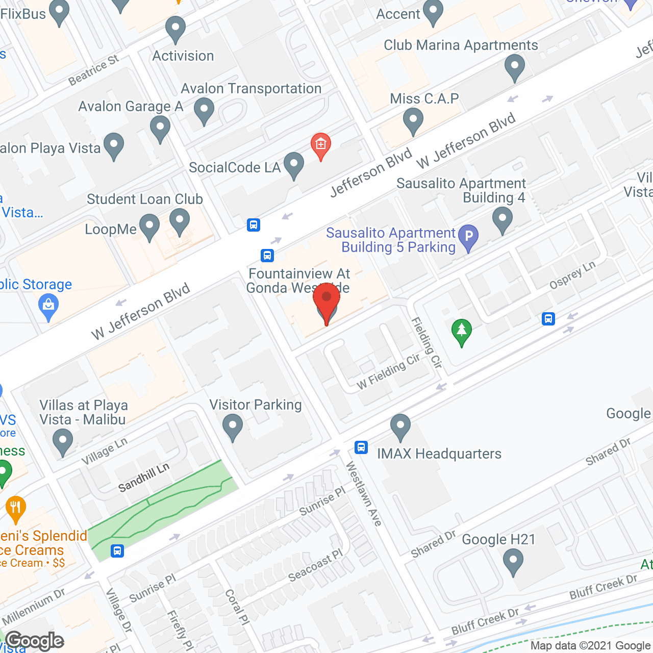 Avocet Playa Vista in google map