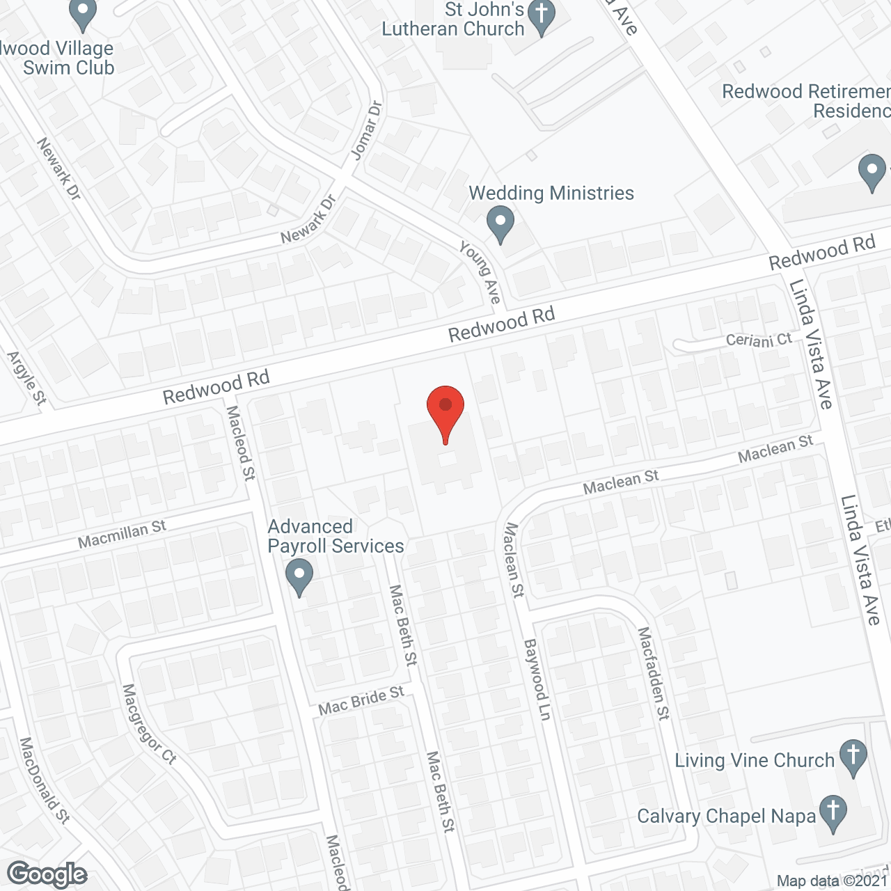 Napa Valley Senior Care in google map